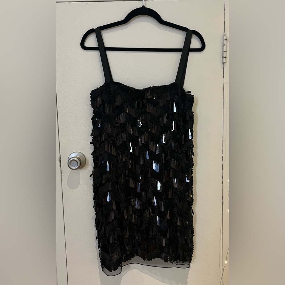 Black Sequin Zara Dress